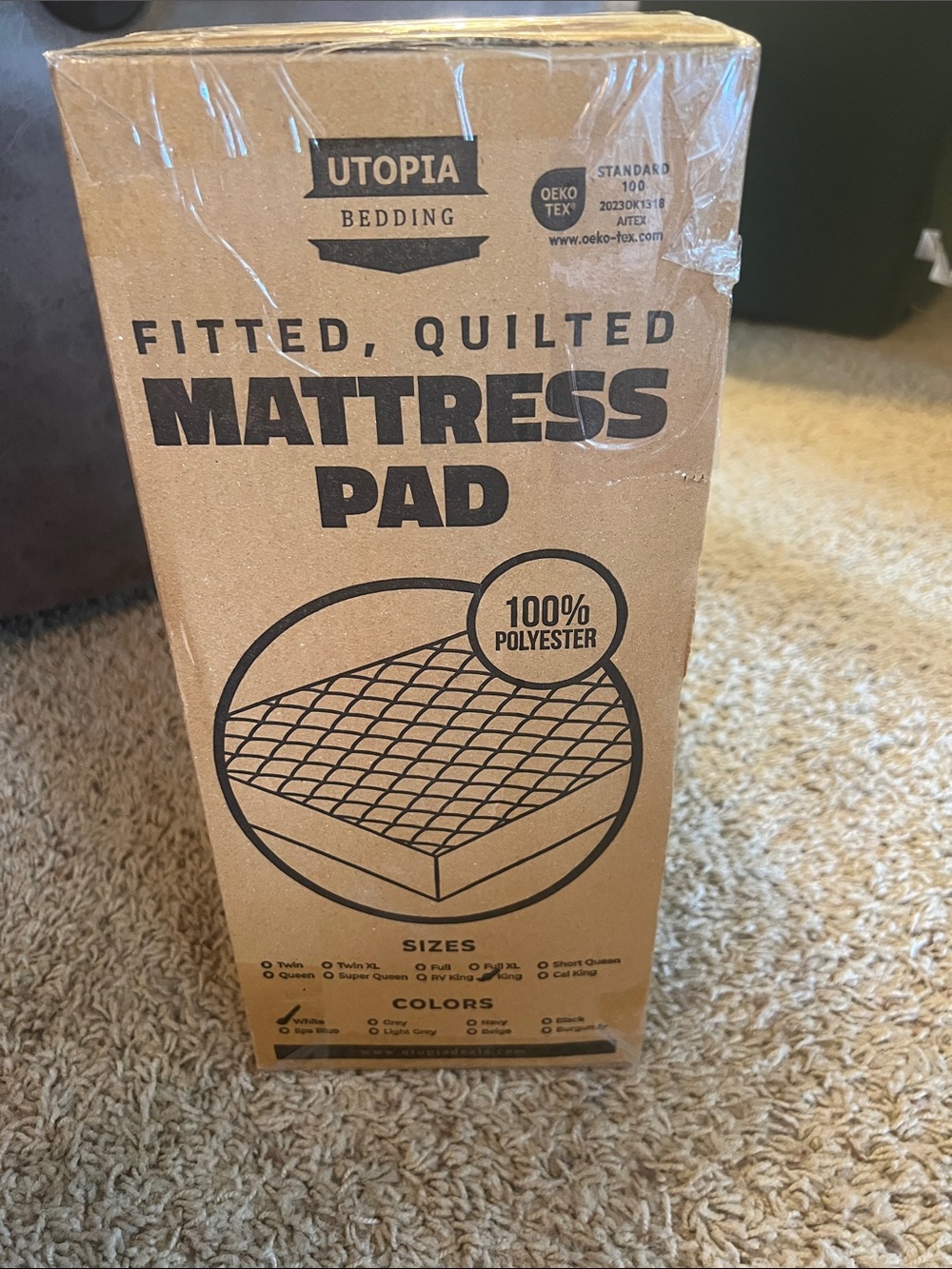 Utopia Bedding Quilted Mattress Pad - White
